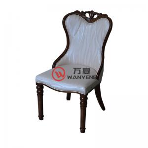 高端实木围边酒店餐椅 带手提靠背欧式餐椅 韩式风格椅子